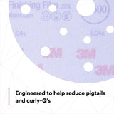 3M 34782 Hookit Purple Finishing Film Abrasive Disc, Dust Free, P1000, 6 in, Clear Coat Sanding, Paint Finishing (7100122800) (200 Pack) - 4