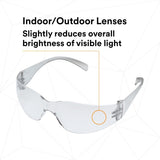 3M 11328-00000-20 11328 Virtua Protective Eyewear I/O Hard Coat Lens, Clear Temple (7100123356) (20 Pack) - 7