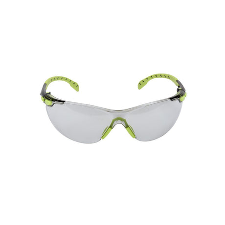 3M S1207SGAF Solus Safety Glasses 1000 Series, Green/Black Frame, Indoor/Outdoor Gray Lens, ANSI Z87, Anti-Fog, UV Protection (7100127035) (20 Pack)