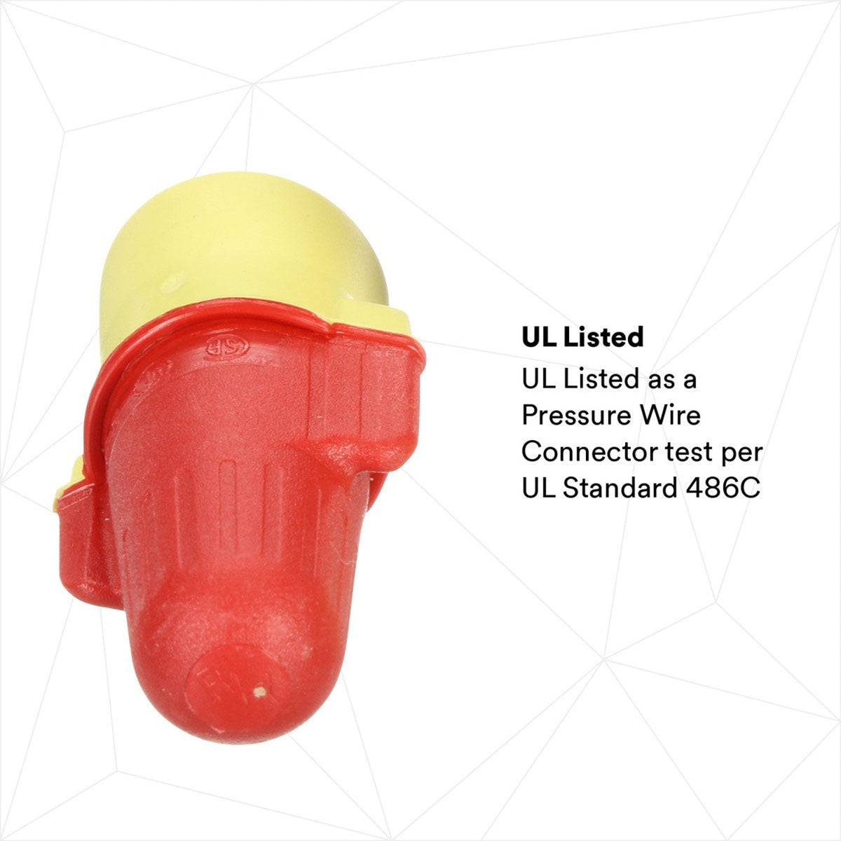 3M R/Y+POUCH Performance Plus Wire Connector Twist-On, Red/Yellow, 22-8 AWG (7100127164) (1000 Pack) - 7