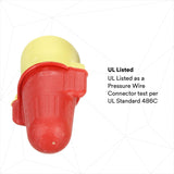3M R/Y+POUCH Performance Plus Wire Connector Twist-On, Red/Yellow, 22-8 AWG (7100127164) (1000 Pack) - 7
