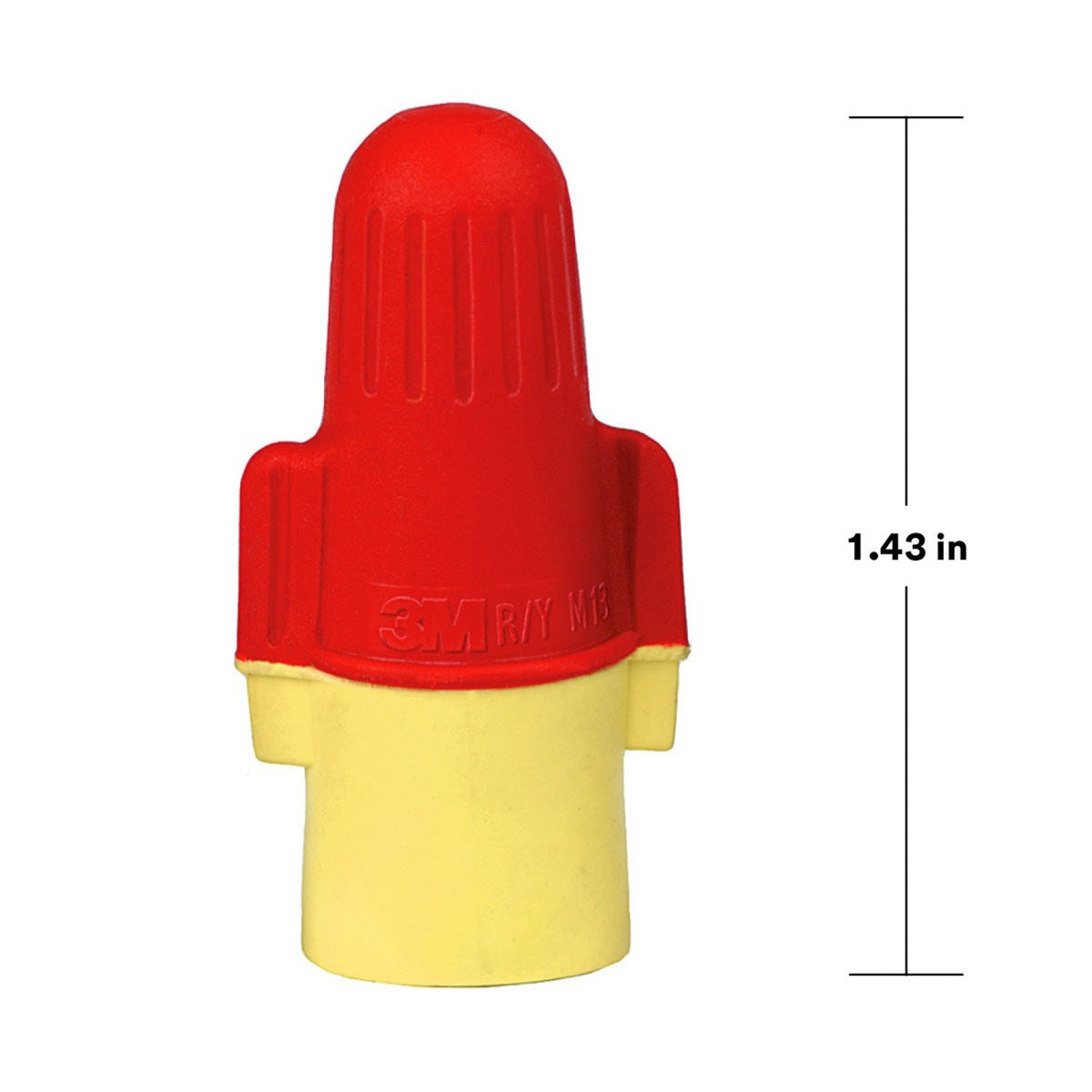 3M R/Y+POUCH Performance Plus Wire Connector Twist-On, Red/Yellow, 22-8 AWG (7100127164) (1000 Pack) - 8