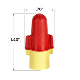 3M R/Y+POUCH Performance Plus Wire Connector Twist-On, Red/Yellow, 22-8 AWG (7100127164) (1000 Pack) - 9
