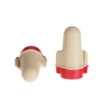 3M T/R+POUCH Twist-On Wire Connector, Tan/Red, 22-8 AWG, 600 V, for Copper Conductors (7100127165) (1000 Pack) - 2