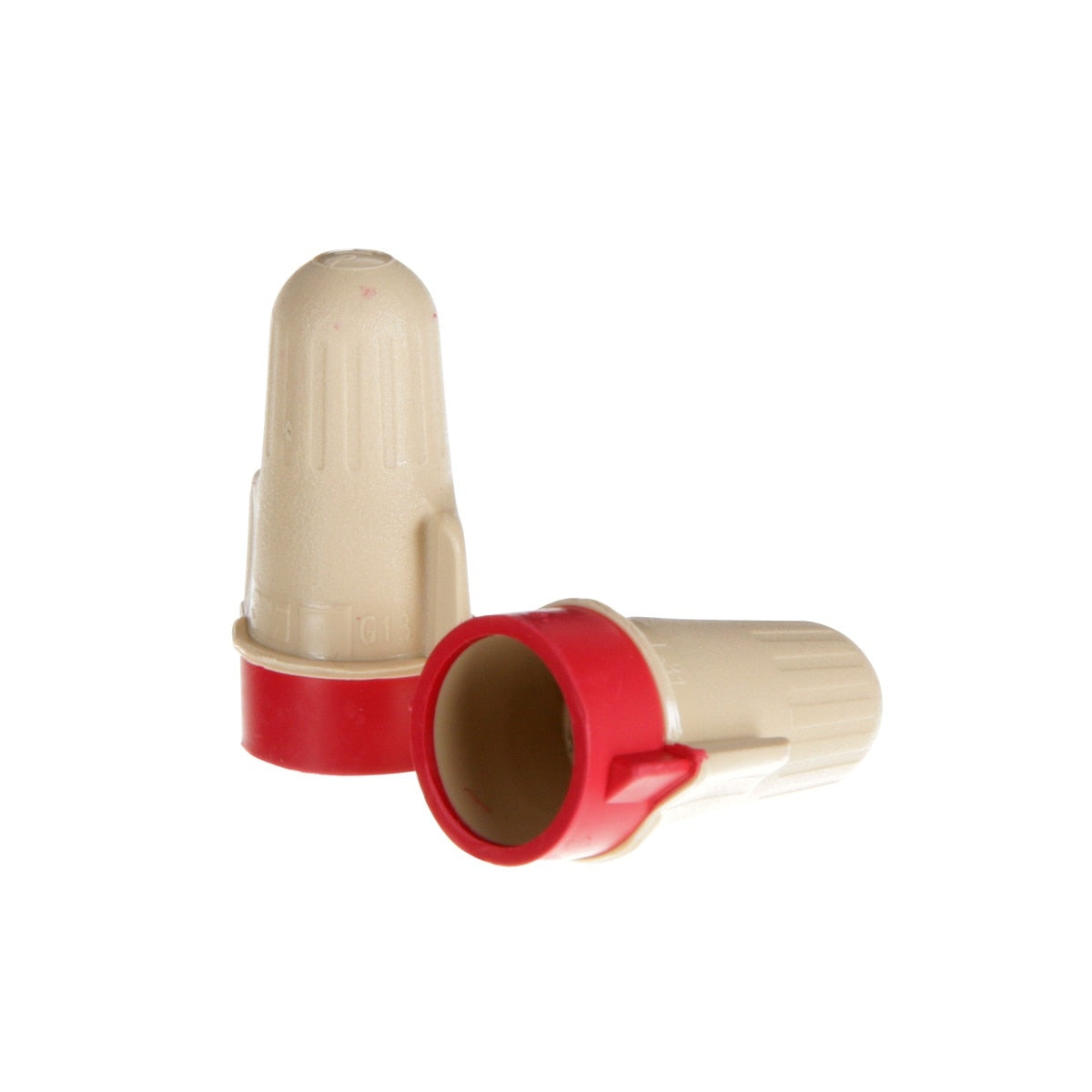3M T/R+POUCH Twist-On Wire Connector, Tan/Red, 22-8 AWG, 600 V, for Copper Conductors (7100127165) (1000 Pack) - 4