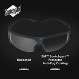 3M SF601SGAF SecureFit 600 Safety Glasses, ANSI Z87, Scotchgard Anti-Fog Clear Lens, Black Frame (7100128689) (20 Pack) - 4