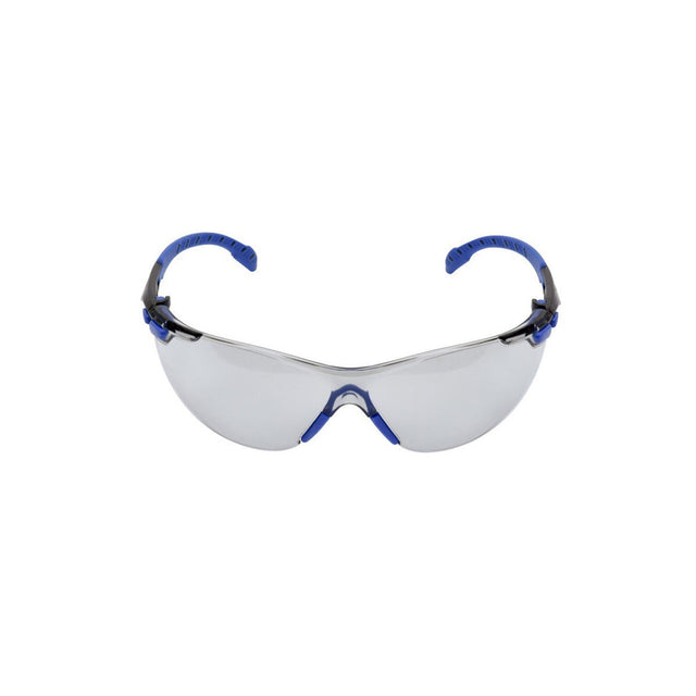 3M S1107SGAF Solus 1000 Series Safety Glasses Scotchgard Anti-Fog Indoor/Outdoor Grey Lens Blue/Black Frame (S1107SGAF) (7100131794) (20 Pack)