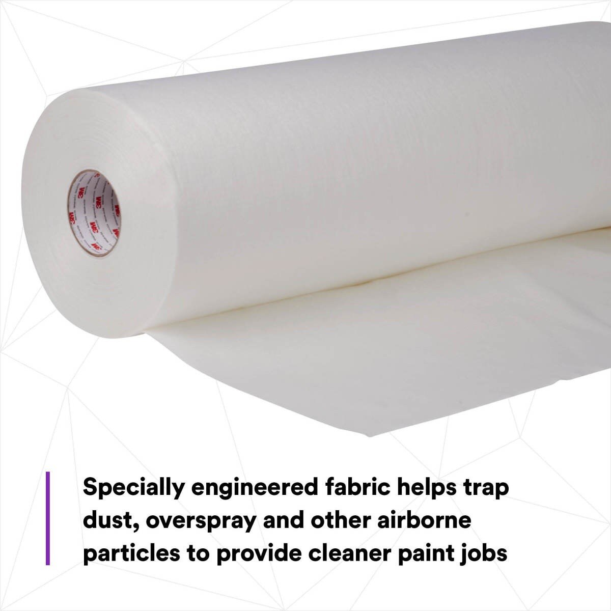 3M 37852 Dirt Trap Protection Material, Nonwoven Overspray Protection Gray 28 in x 300 ft (7100132343) - 5