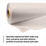 3M 37853 Dirt Trap Protection Material, Gray, Nonwoven, Overspray Protection, 56 in x 300 ft (7100132344) - 5