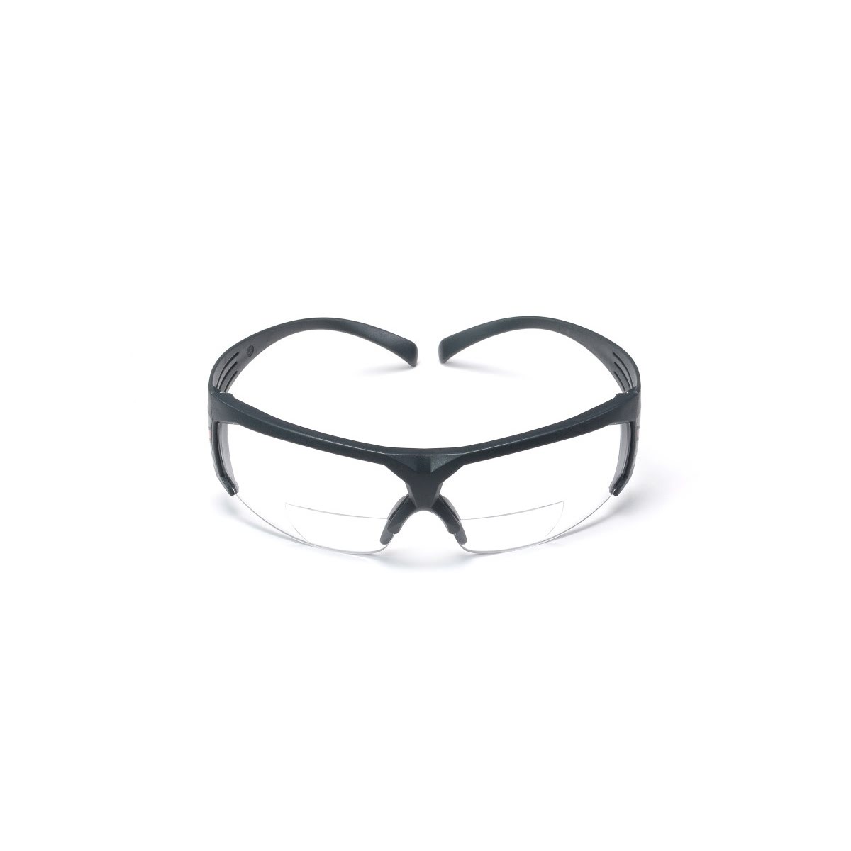 3M SF625SGAF SecureFit Safety Glasses, Clear Scotchgard Anti Fog Anti Scratch Lens, +2.5 Diopter, Gray Temples (7100132360) (20 Pack)