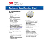 3M 46457 8210 Particulate Respirator N95 Cup Style Disposable, Standard Size (7100132742) (160 Pack) - 9