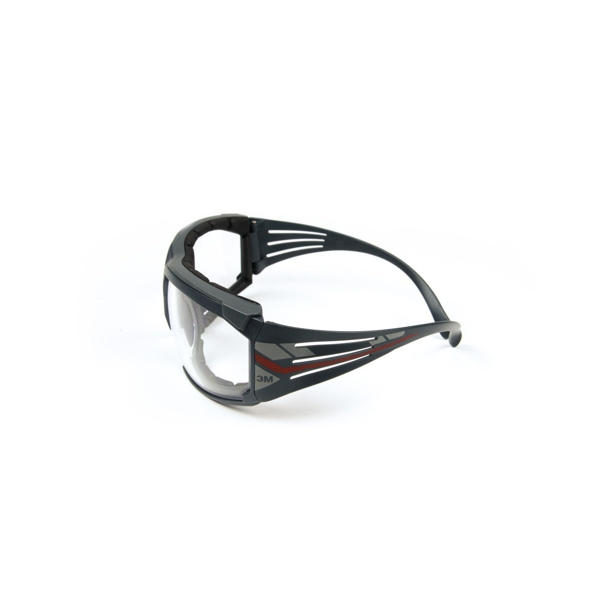 3M SF601SGAF-FM SecureFit Safety Glasses, Clear Scotchgard Anti-Fog Lens, Black Frame (7100133322) (20 Pack) - 3