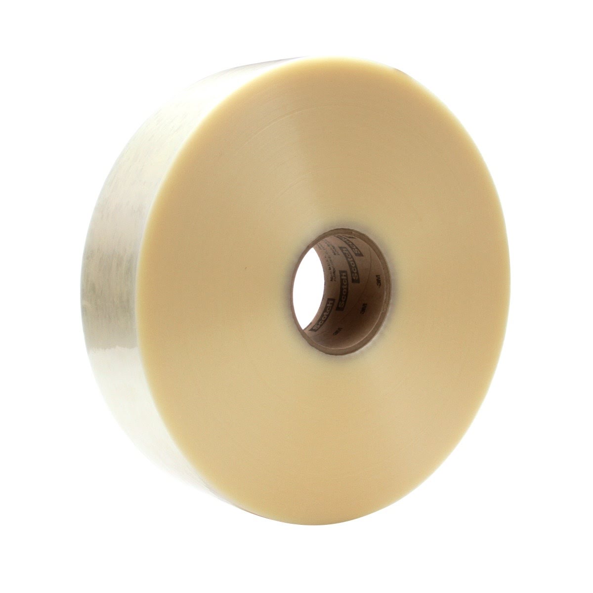 3M 371 Scotch Box Sealing Tape, Clear, 72 mm x 1500 m (7100133940) (4 Pack)