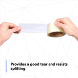 3M 371 Scotch Box Sealing Tape, Clear, 72 mm x 1500 m (7100133940) (4 Pack) - 8
