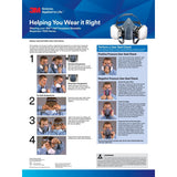 3M 7503 Reusable Half Facepiece Respirator, Cool Flow Valve, Bayonet Connection, Large (7100134949) (10 Pack) - 6