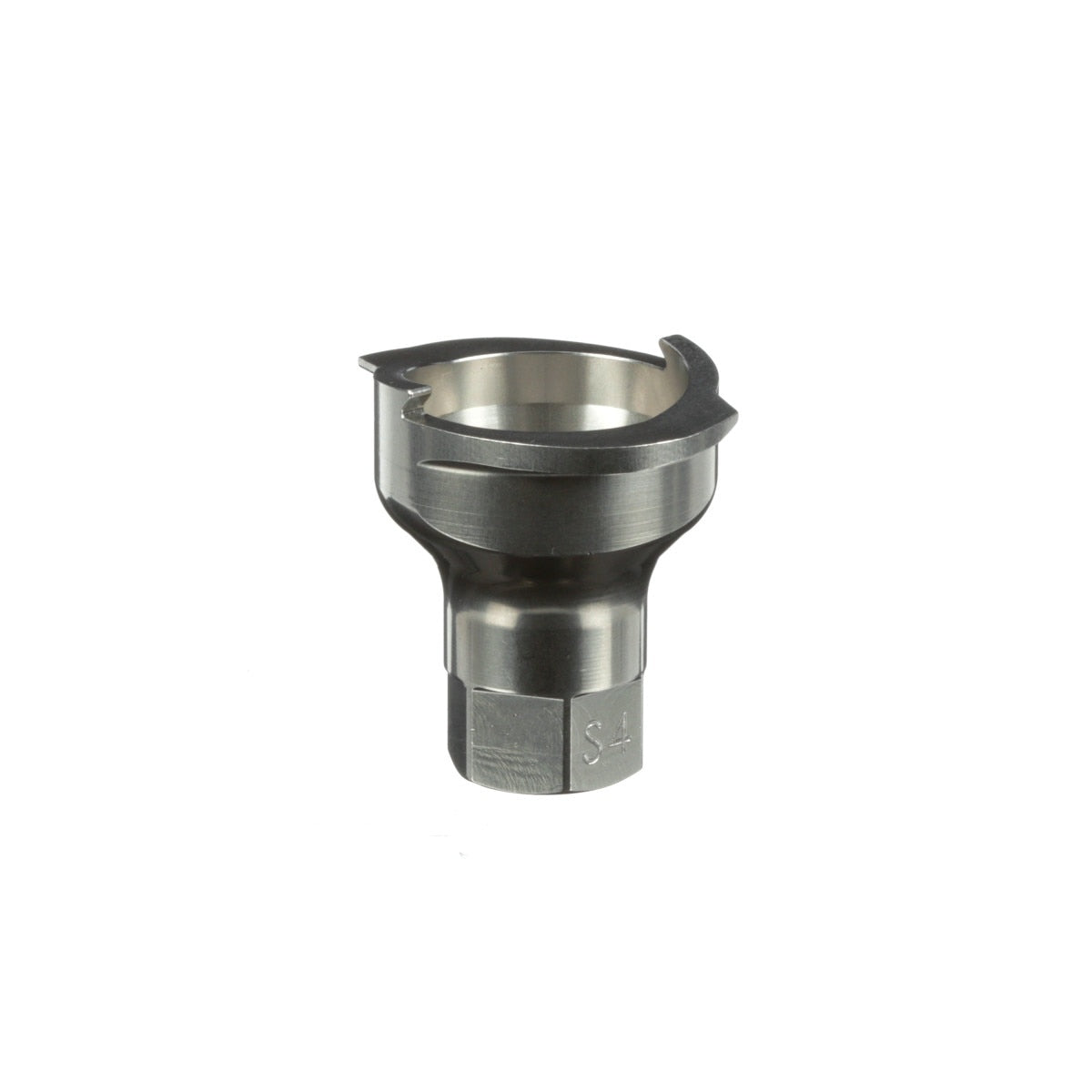 3M PPS Series 2.0 Adapter, Type S4, 12 mm Female, M12 x 1.0 Thread (26005) (7100135830) (4 Pack) - 2
