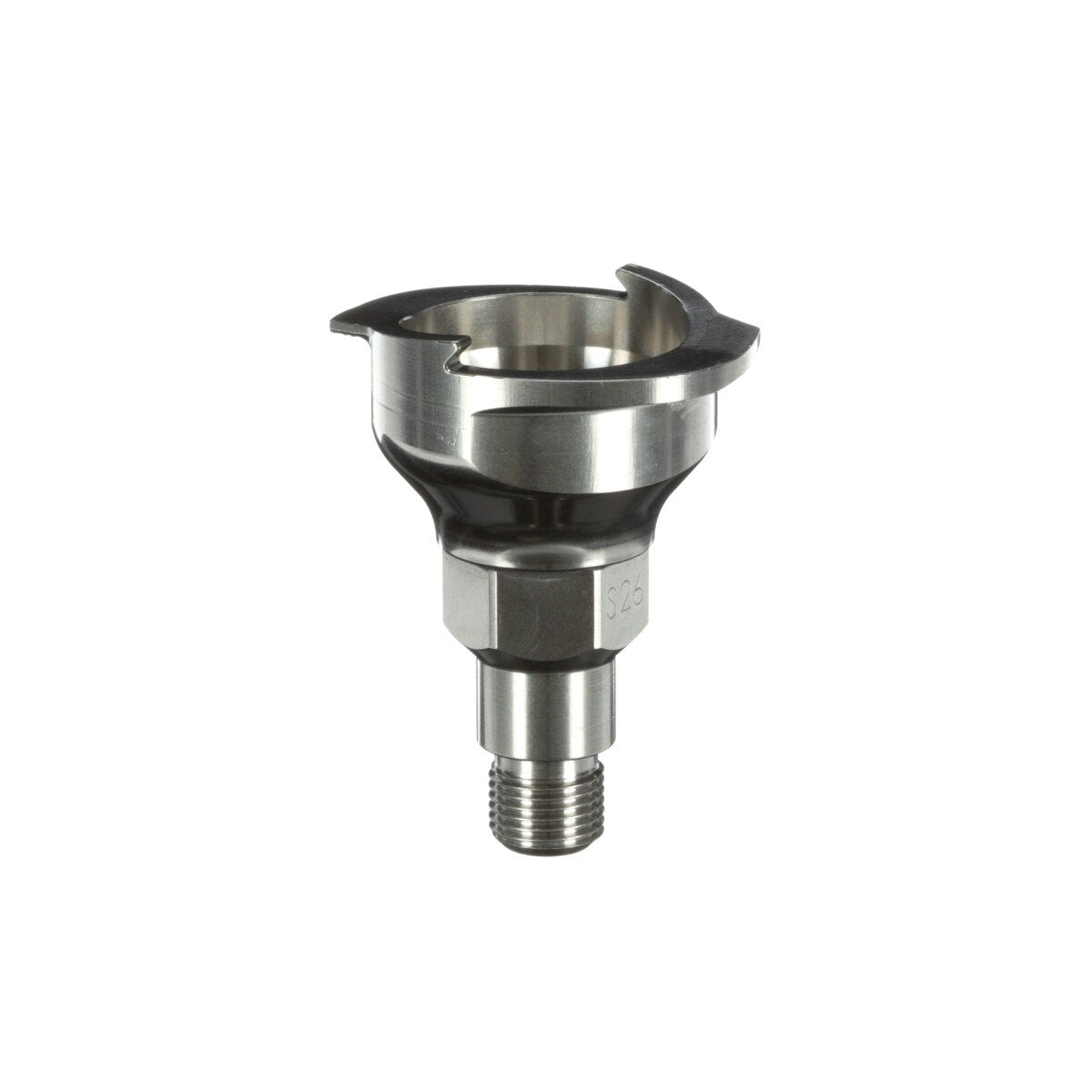 3M 26118 PPS 2.0 Spray Gun Adapter, S26, 11 mm Male, M11x1.0 Thread (7100135924) (4 Pack) - 2