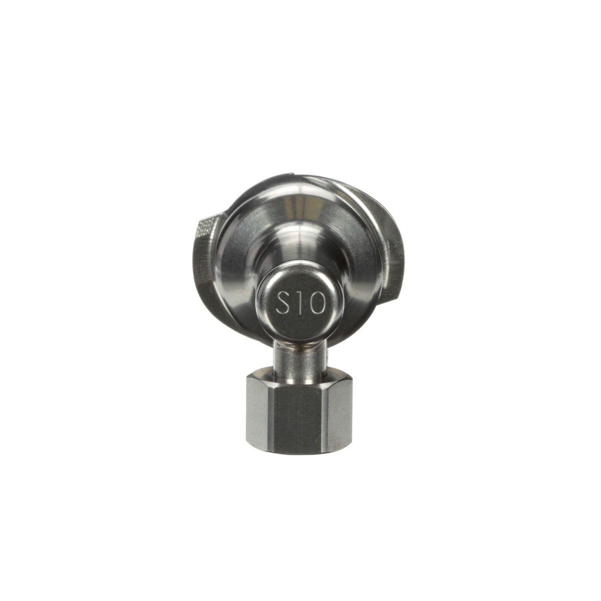 3M 26017 PPS Series 2.0 Adapter, Type S10, 1/4 Female, R-Angle 19 Thread BSP for Side Cup Mount (7100135927) (4 Pack) - 4