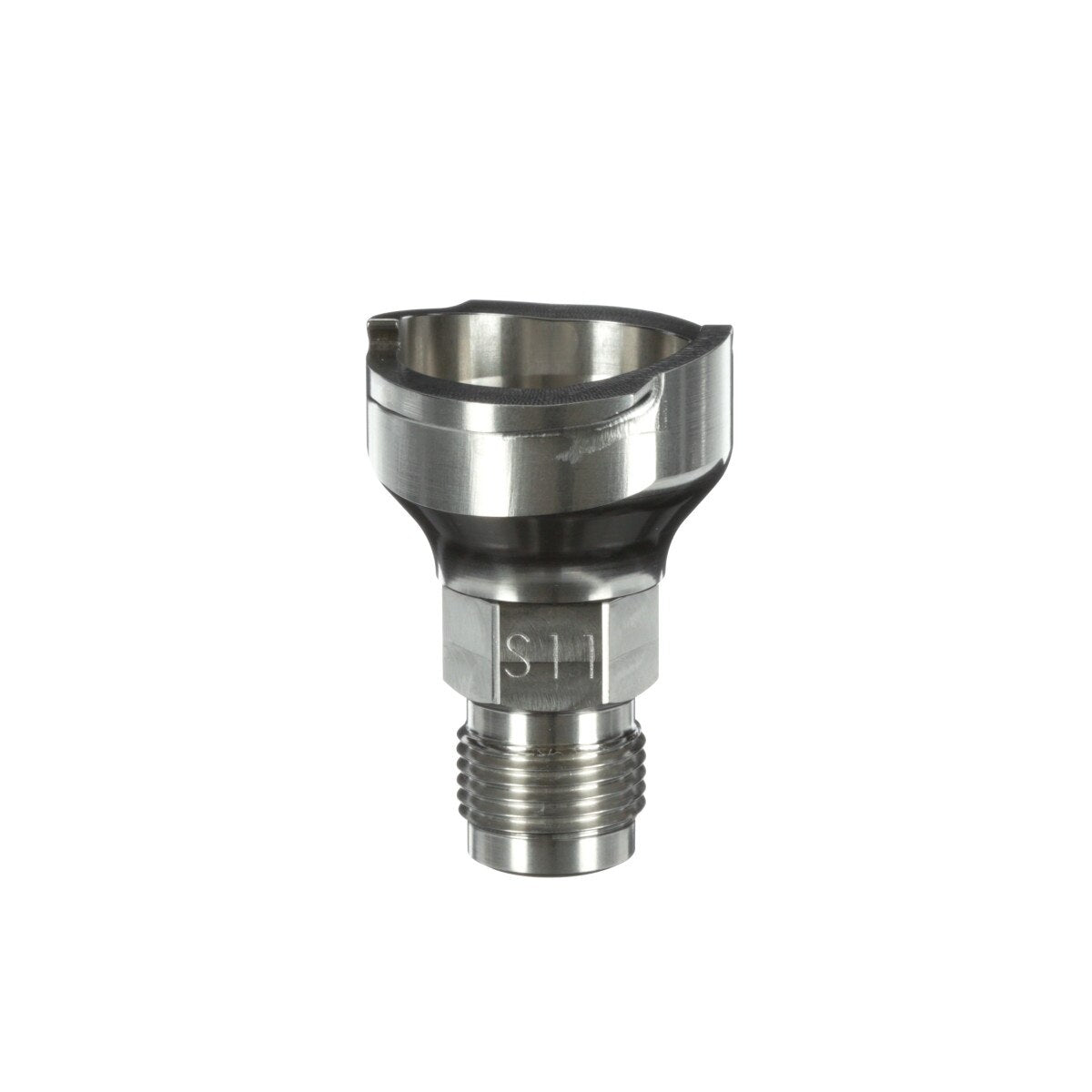 3M 26018 PPS Series 2.0 Spray Gun Adapter, Type S11, 3/8 in-18 NPS Male, Silver (7100135942) (4 Pack)