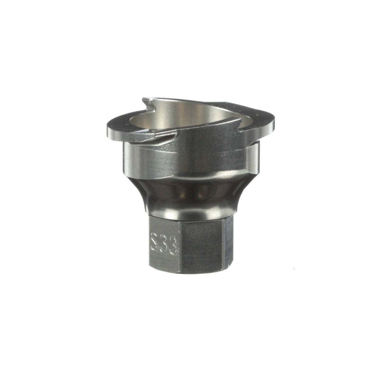 3M PPS Series 2.0 Spray Cup System Adapter, Type S33, 1/8-27 NPT Thread (26128) (7100135950) (4 Pack) - 3
