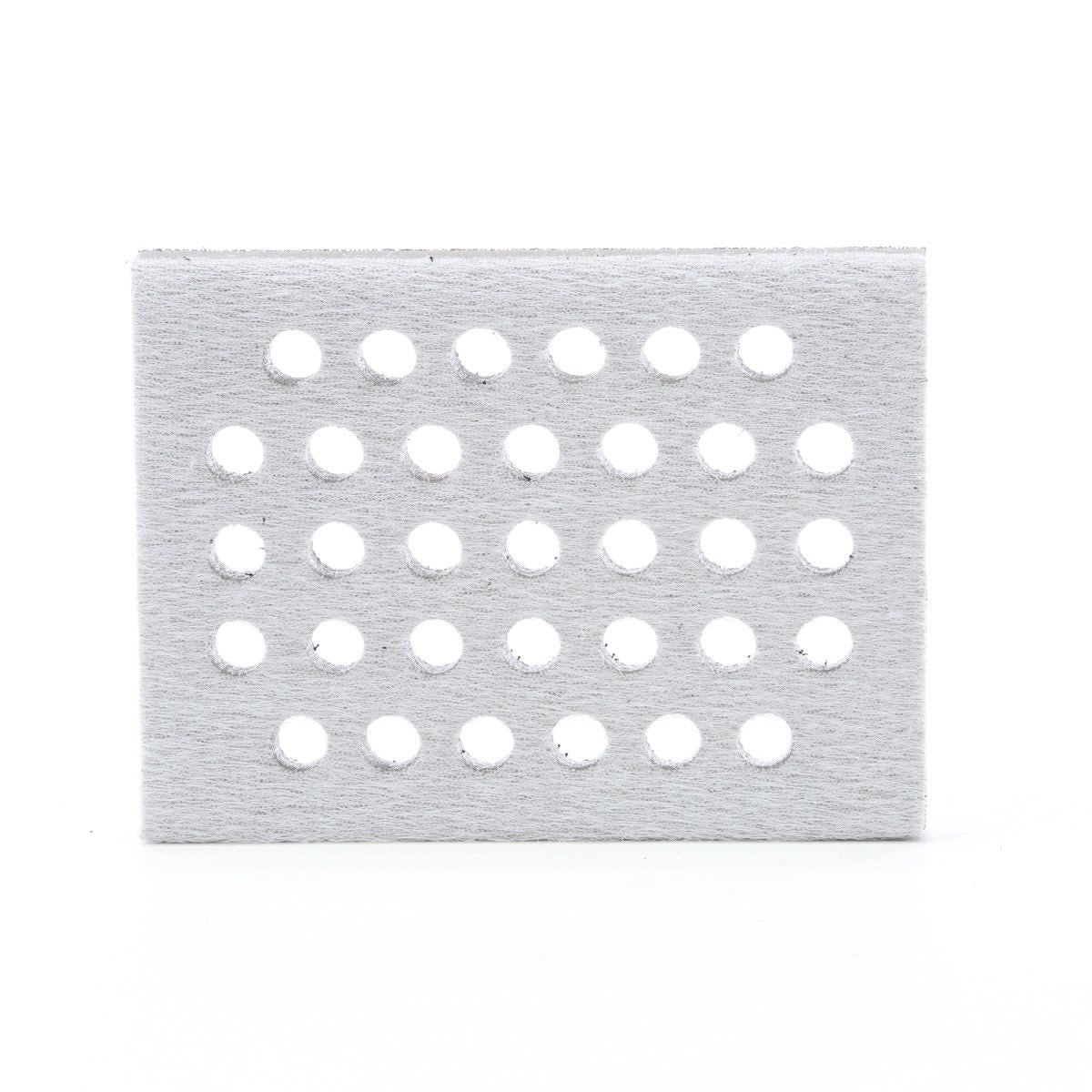3M 28324 Hookit Interface Pad, Medium Density Foam, Gray, 3 in x 4 in x 1/2 in, 33 Holes (7100138159) (10 Pack)