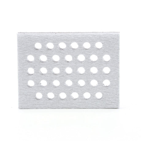3M 28324 Hookit Interface Pad, Medium Density Foam, Gray, 3 in x 4 in x 1/2 in, 33 Holes (7100138159) (10 Pack)