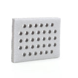 3M 28324 Hookit Interface Pad, Medium Density Foam, Gray, 3 in x 4 in x 1/2 in, 33 Holes (7100138159) (10 Pack) - 2