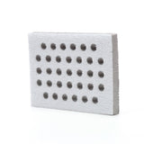 3M 28324 Hookit Interface Pad, Medium Density Foam, Gray, 3 in x 4 in x 1/2 in, 33 Holes (7100138159) (10 Pack) - 3