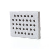 3M 28324 Hookit Interface Pad, Medium Density Foam, Gray, 3 in x 4 in x 1/2 in, 33 Holes (7100138159) (10 Pack) - 3
