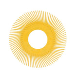 3M Scotch-Brite Radial Bristle Brush Replacement Disc T-A 80 Refill, 80 Grit, Yellow, 6 in, 6000 rpm (7100138194) (80 Pack)
