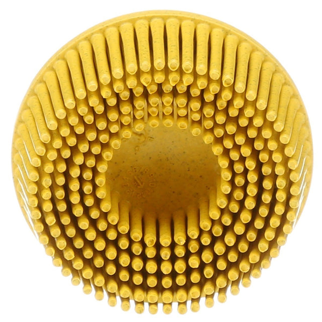 3M RD-ZB 07525 Scotch-Brite Roloc Bristle Disc, P80, Yellow, 2 in x 5/8 in, Tapered (7100138284) (40 Pack)
