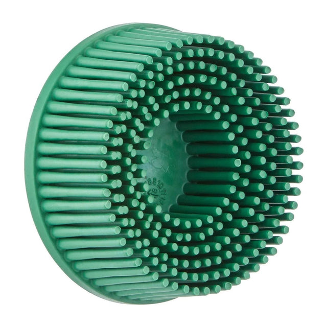 3M 07524 Scotch-Brite Roloc Bristle Disc, RD-ZB, 50, TR, Green, 2 in x 5/8 in, Tapered (7100138285) (40 Pack)