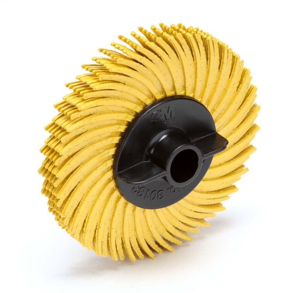 3M RB-ZB Scotch-Brite Radial Bristle Disc, 80, 2 in x 3/8 in, Thin Bristle (7100138293) (40 Pack) - 2