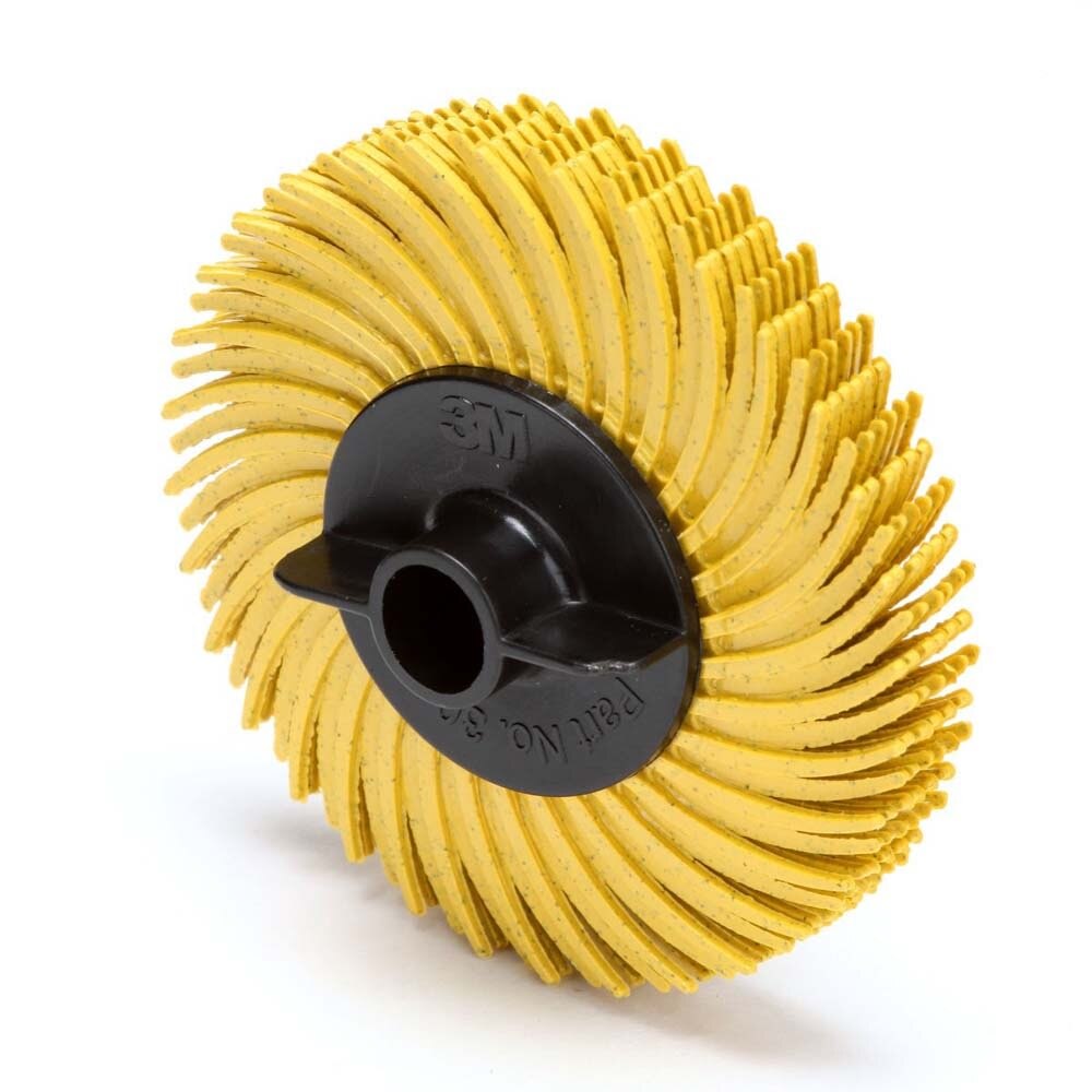 3M RB-ZB Scotch-Brite Radial Bristle Disc, 80, 2 in x 3/8 in, Thin Bristle (7100138293) (40 Pack) - 3