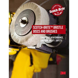 3M 7100138293 Scotch-Brite Radial Bristle Disc, RB-ZB, 80, 2 in x 3/8 in, Thin Bristle (40 Pack) - 4