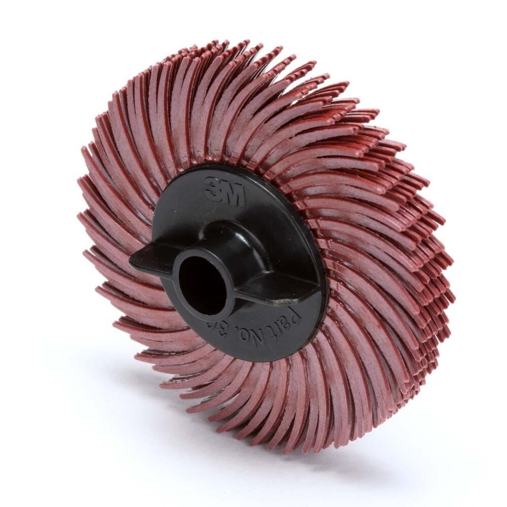 3M RB-ZB Scotch-Brite Radial Bristle Disc, 220, 2 in x 3/8 in, Thin Bristle (7100138295) (40 Pack) - 3