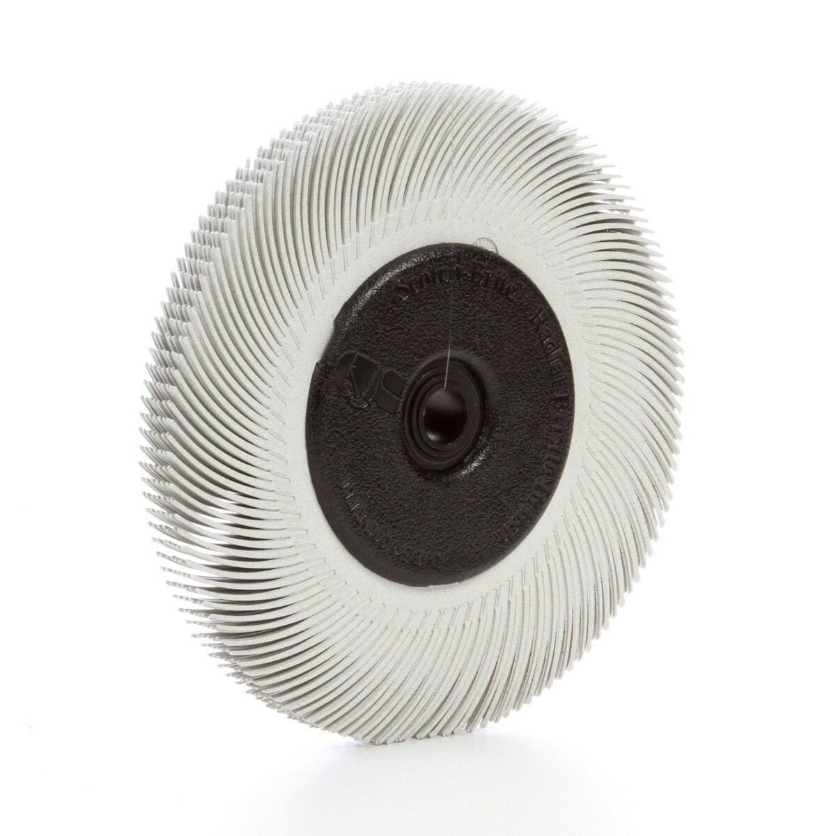 3M BB-ZB Scotch-Brite Radial Bristle Brush with Adapter, 120 Grit, White, 6 in x 7/16 in (7100138298) (5 Pack) - 2