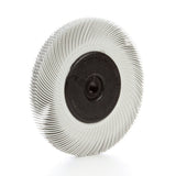 3M BB-ZB Scotch-Brite Radial Bristle Brush with Adapter, 120 Grit, White, 6 in x 7/16 in (7100138298) (5 Pack) - 2