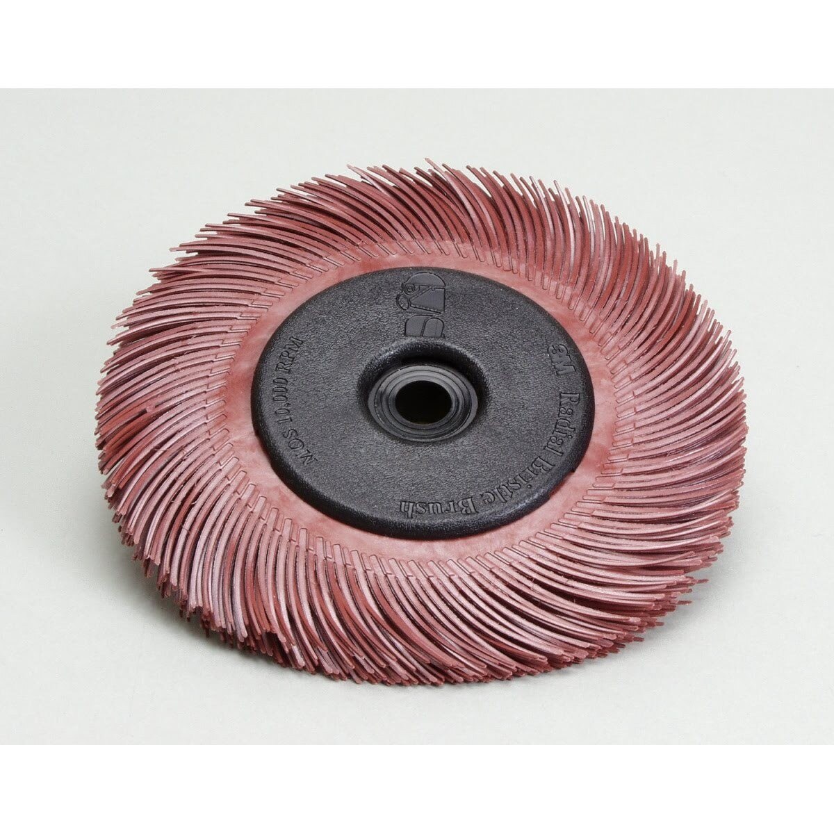 3M Scotch-Brite Radial Bristle Brush Replacement Disc, 220 Grit, Type C, Red, 6 in x 1 in, Refill, without Adaptor (7100138302) (80 Pack)