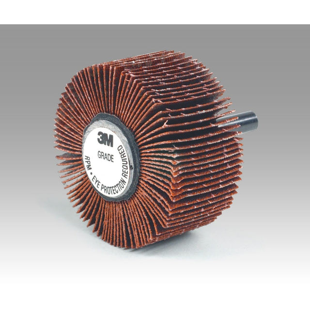 3M 747D Flap Wheel Ceramic Aluminum Oxide 60 Grit X Weight Cloth Backing Shaft Attachment Type 83 Orange 1 in x 1 in x 1/4 in (7100138311) (10 Pack)