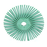3M RB-ZB Scotch-Brite Radial Bristle Disc, Center Hole, Ceramic, Grit 50, Green, 3 in x 3/8 in (7100138323) (40 Pack)