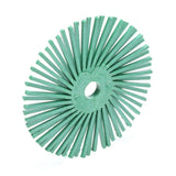 3M RB-ZB Scotch-Brite Radial Bristle Disc, Center Hole, Ceramic, Grit 50, Green, 3 in x 3/8 in (7100138323) (40 Pack) - 2