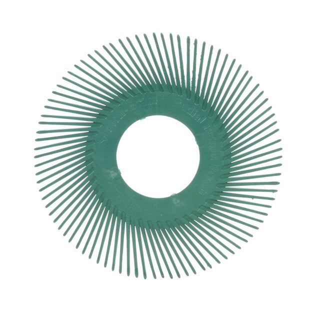3M Scotch-Brite Radial Bristle Brush Replacement Disc, T-A 50 Refill, Ceramic 50 Grit, Green, 6 in, Center Hole (7100138327) (80 Pack)