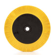 3M BB-ZB Scotch-Brite Radial Bristle Brush, Ceramic Aluminum Oxide, 80 Grit, Yellow, 8 in x 1 in x 1-1/4 in, 6000 rpm, With Flange (7100138333) (2 Pack)
