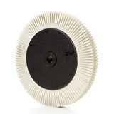 3M BB-ZB Scotch-Brite Radial Bristle Brush, 8 in x 1 in x 1-1/4 in 120 with Flange (7100138334) (2 Pack) - 3