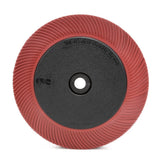 3M BB-ZB Scotch-Brite Radial Bristle Brush, Ceramic Aluminum Oxide, 220 Grit, Red, 7 5/8 in x 1 in x 1-1/4 in, 6000 rpm, with Flange (7100138335) (2 Pack)