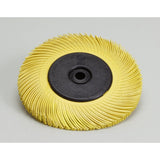 3M BB-ZB Scotch-Brite Radial Bristle Brush 80 Grit Yellow 7-5-8 in x 1 in (7100138337) (2 Pack)