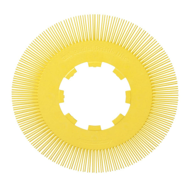 3M Scotch-Brite Radial Bristle Brush Replacement Disc, T-S 80 Refill, Ceramic, 80 Grit, Yellow, 8 in (7100138340) - 2