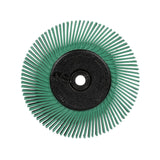 3M BB-ZB Scotch-Brite Radial Bristle Brush, Ceramic 50 Grit, Green, 6 in x 1/2 in x 1 in, With Adapter (7100138347) (5 Pack) - 2