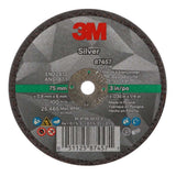 3M 87457 Silver Cut-Off Wheel 60+ T1 3 in x 0.035 in x 1/4 in (7100138406) (50 Pack) - 3